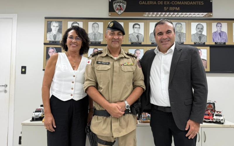 Prefeito Juninho Trevisan busca reforço no efetivo da PM para Sacramento